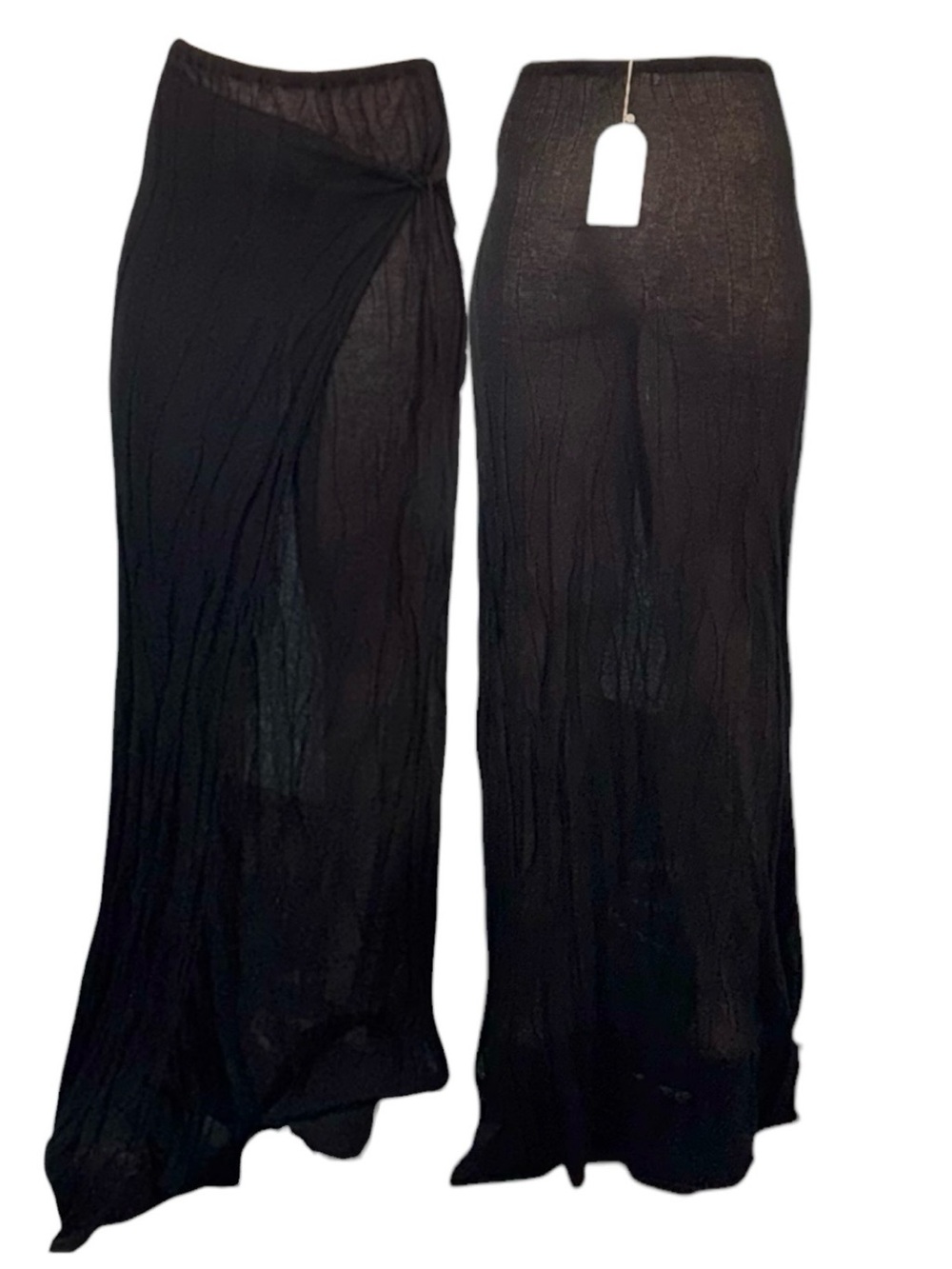 Black Sheer Cover Up Skirt